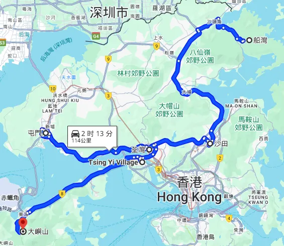 香港自駕遊