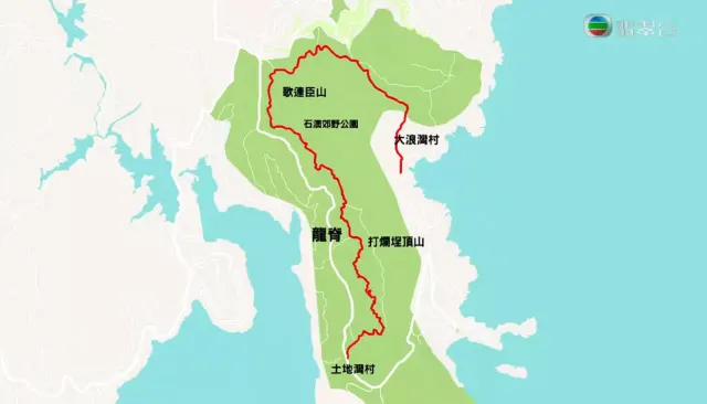 龍脊行山路線