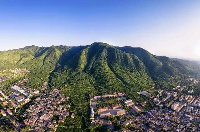 Xi'an lishan view from the cable car