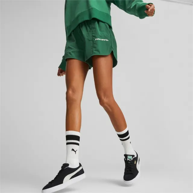 PUMA:草木綠情侶運動短褲