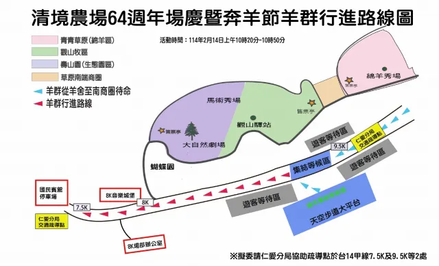 羊群行進路綫圖