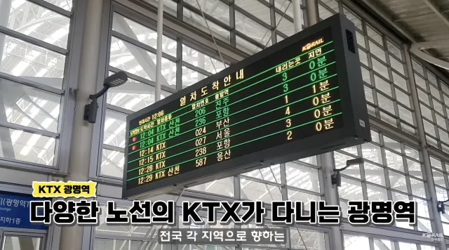 광명역 KTX 노선도