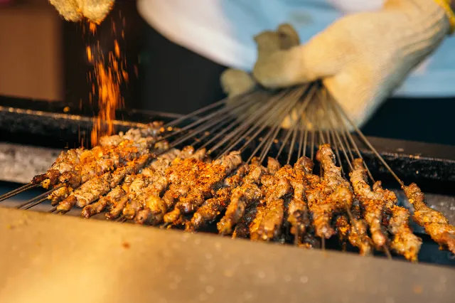 Xi'an cumin lamg skewers