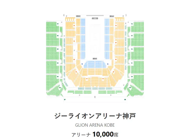 i-dle日本巡迴演唱會《逢い-dle》神戶站座位圖
