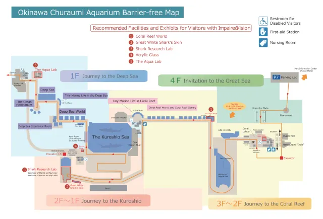 Okinawa Churaumi Aquarium Map