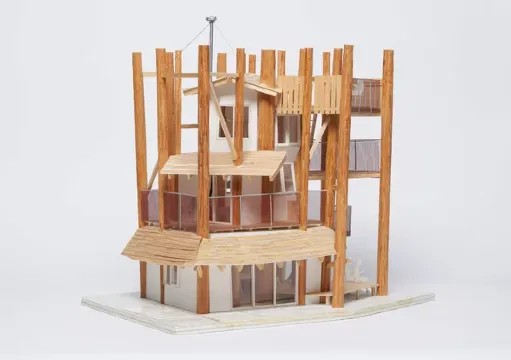 日本陸前高田「眾人之家」346號模型