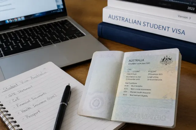 student visa illustration