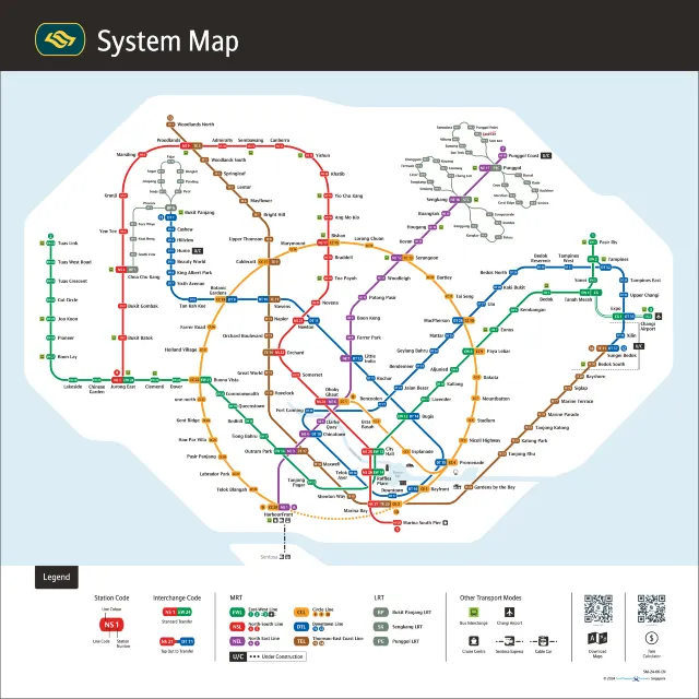 新加坡地鐵路線圖（ SMRT ）