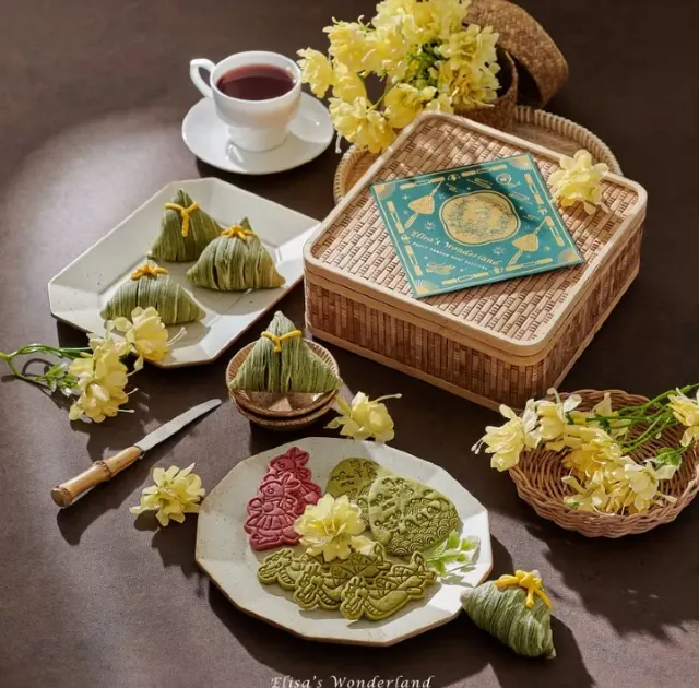 端午竹籃甜點餅乾禮盒