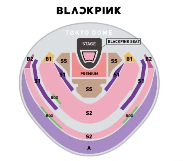 BLACKPINKライブ2026 座席表