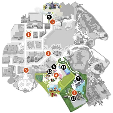 環球影城聖誕節 活動地圖