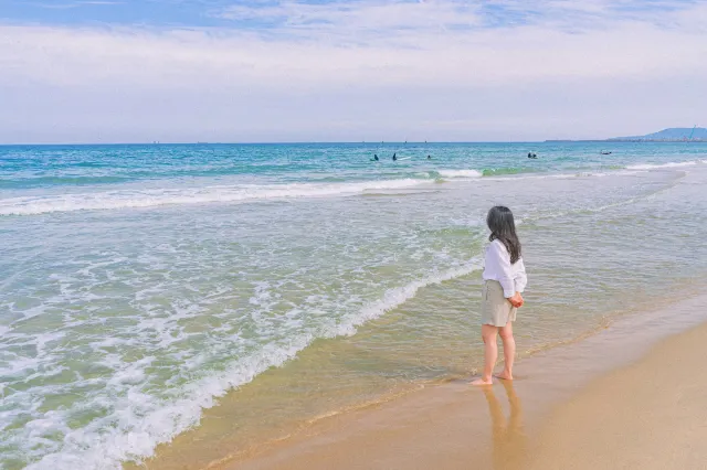 안목해변