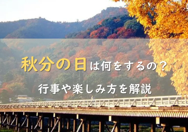 2023年秋分の日は何をするの？行事や楽しみ方を解説