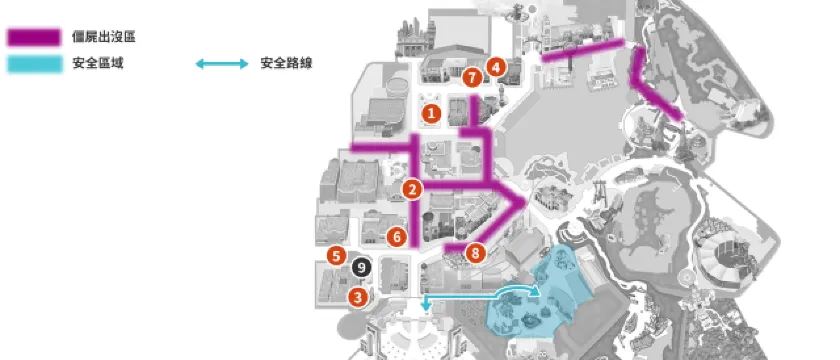 大阪環球影城 萬聖驚魂夜地圖