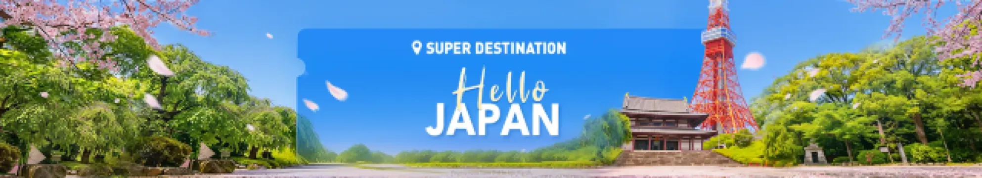 Hello, Japan! Up to 50% OFF Hotels