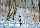 촌캉스부터 눈꽃 트레킹까지! 강원도 여행 이색 체험 BEST 6