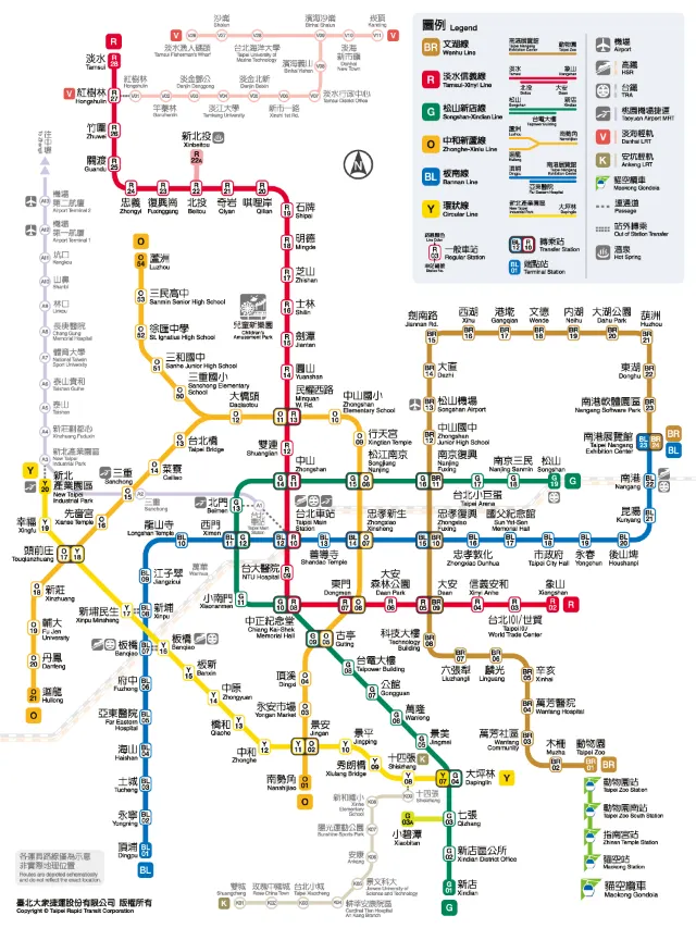 台北捷運圖