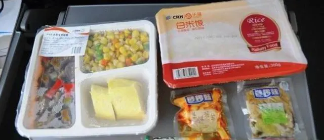 중국 고속열차 식사 종류