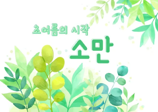 24절기 소만