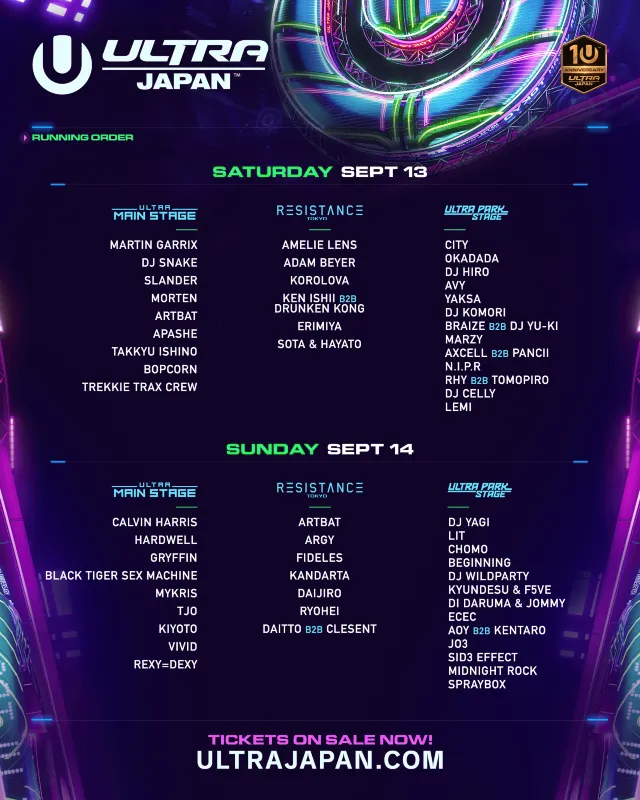 ULTRA 日本 2025 演出卡司