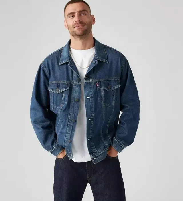 Levi’s®男裝寬鬆牛仔外套