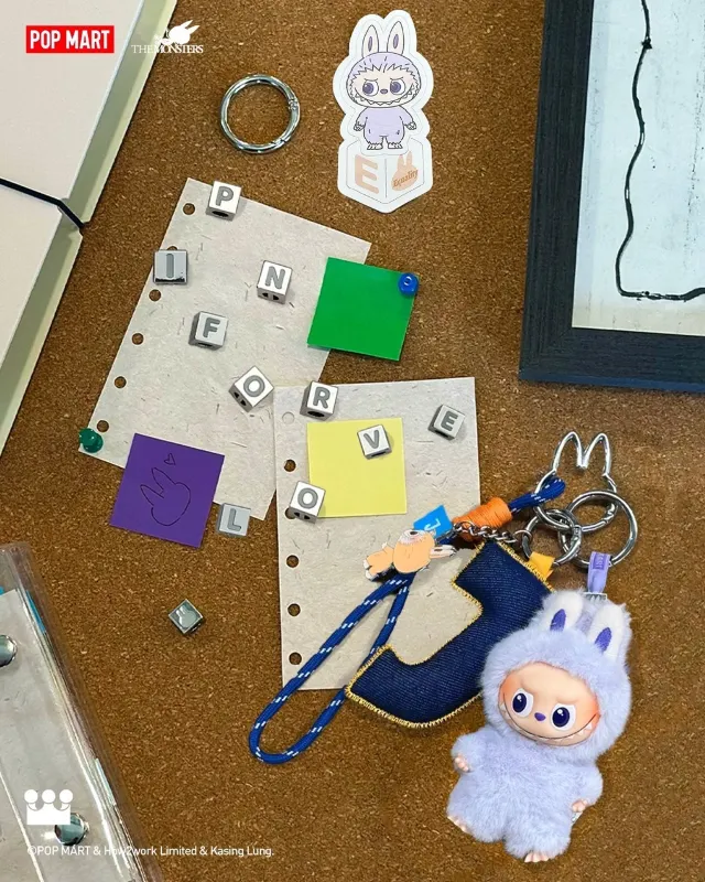 迷你版Labubu 字母掛件