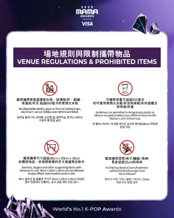 場地規則與違禁品1