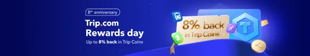 Trip.com Rewards Day: 8% Back on Flights, Hotels & Trains
