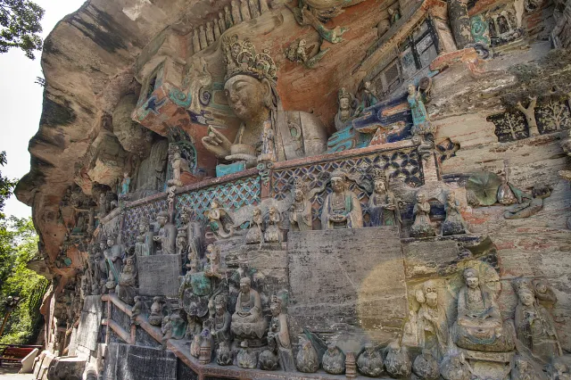 Dazu rock carvings ancient Buddhist carvings in Chongqing