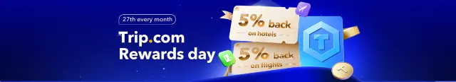 Trip.com Rewards Day: 5% Back on Flights & Hotels