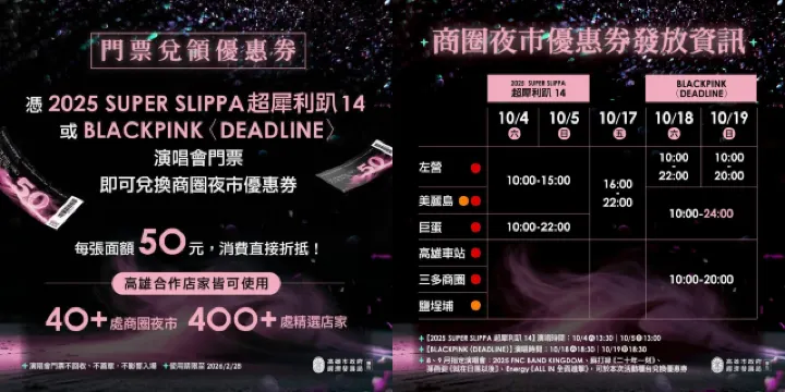 高雄商圈夜市優惠券