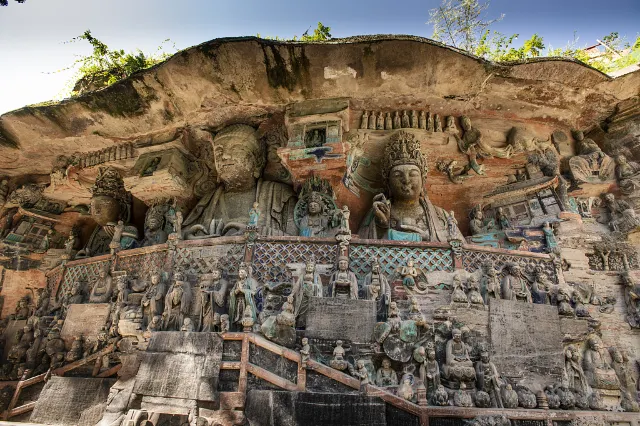 Дацзуские скальные рельефы (Dazu Rock Carvings) чунцин