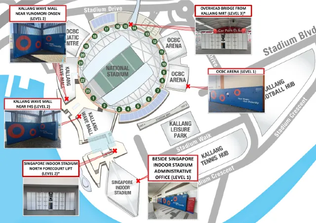 Singapore Sports Hub Locker Rental Services