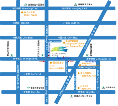 台北大巨蛋場域地圖