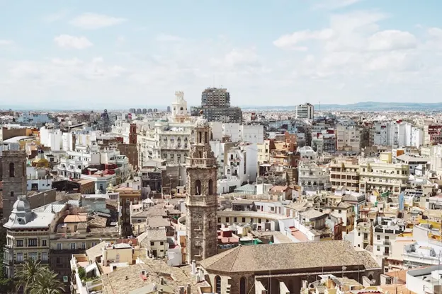 Overhead view of Valencia