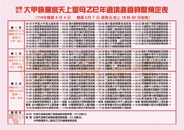 大甲媽祖遶境 2025