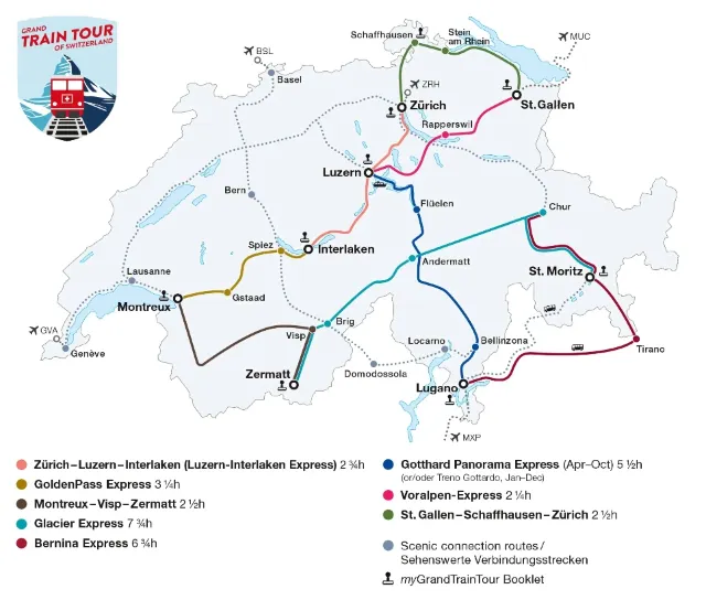 【2025 瑞士旅行通行證懶人包】Swiss Travel Pass 價錢、種類、用法總整理