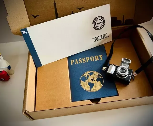 手作行李箱卡片組