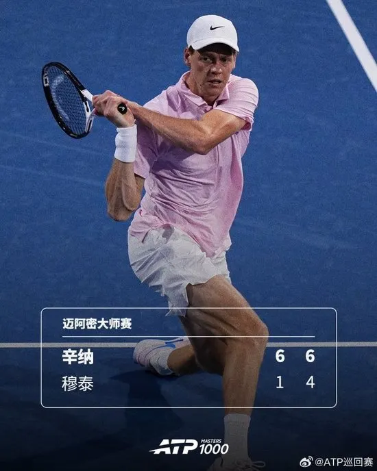 邁阿密網球大師賽辛納