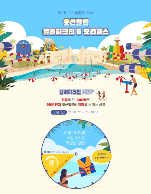 오션월드 얼리파크인 & 오션패스