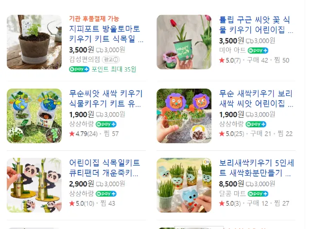 식목일 키트