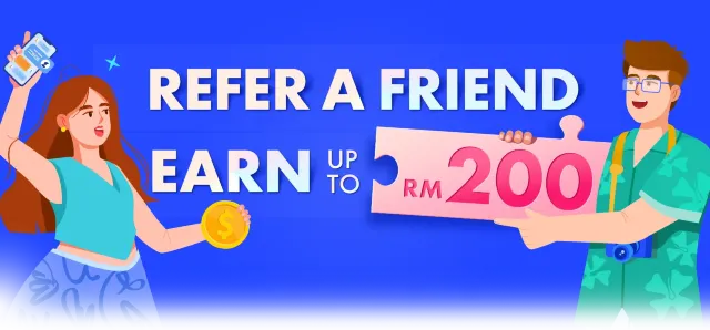 Refer a friend | Earn up to RM200 in Trip Coins