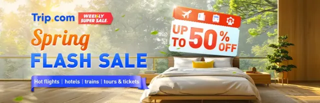 Trip.com Spring Flash Sale, Up to 50% Off