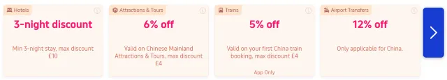 Trip.com China Coupon Packages