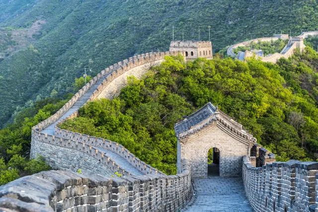 Mutianyu section of the Great Wall of China aerial view