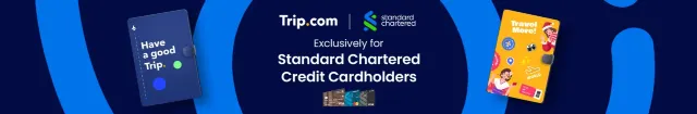 Trip.com Promo Code Singapore: Standard Chartered Credit Card
