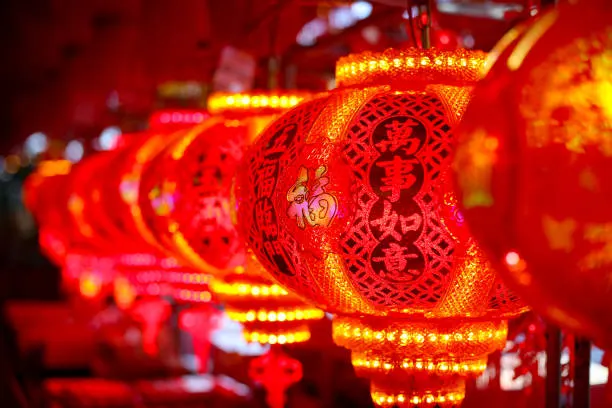 red Chinese lanterns