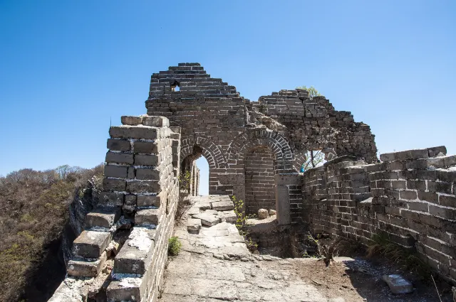 Jiankou sectionof the Great Wall of China unrestored