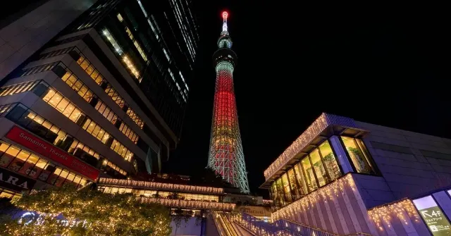 東京晴空塔聖誕點燈
