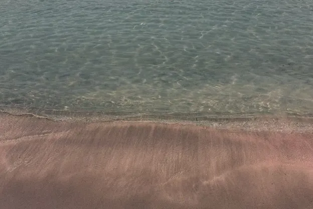 Pink sand on Elafonissi Beach